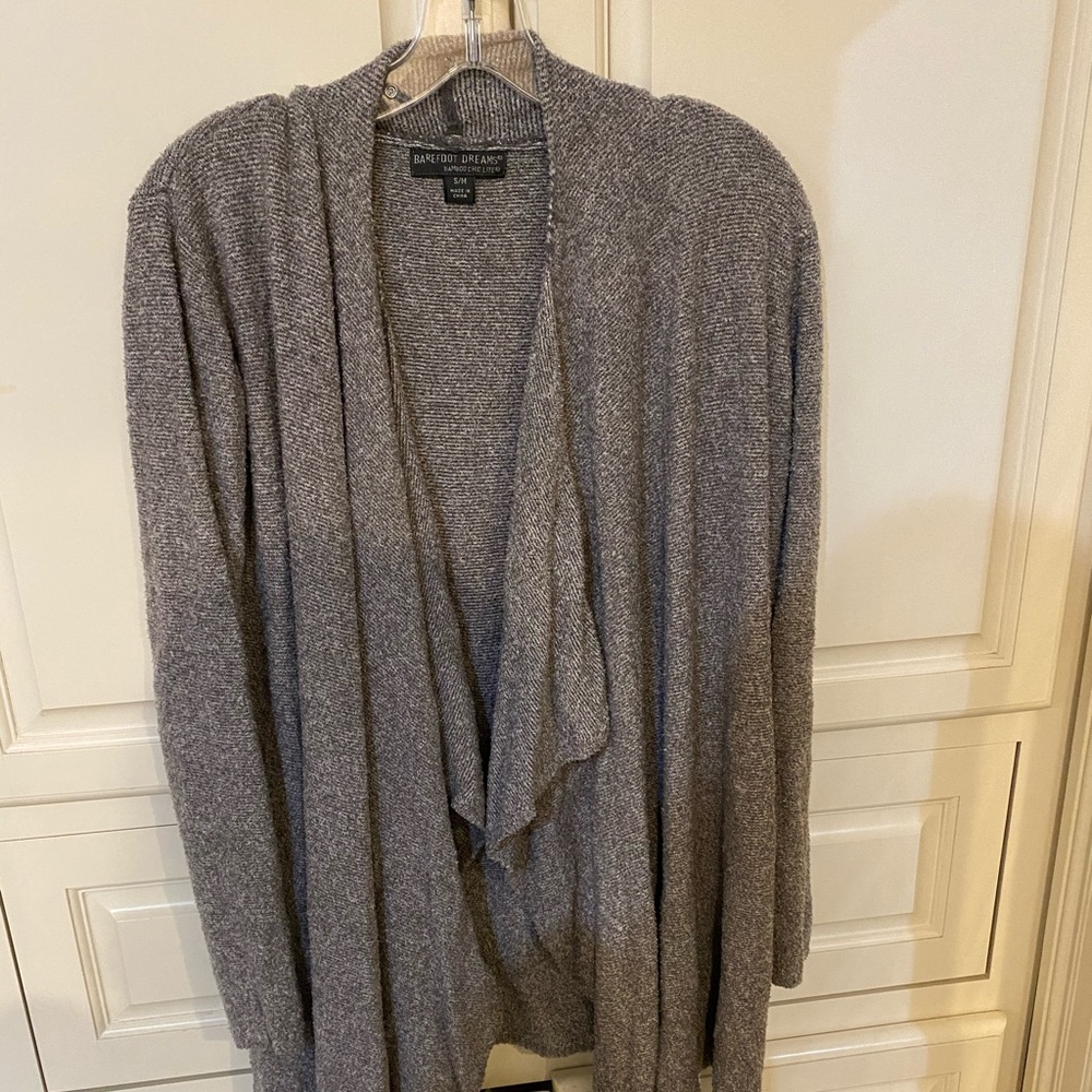 Barefoot Dreams Drape Open Front Cardigan